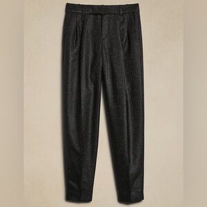 NWT Banana Republic Black Striped Glittery Pants